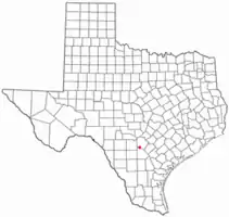 Location of Somerset, Texas