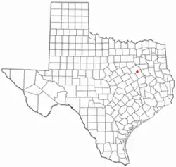 Location of Streetman, Texas