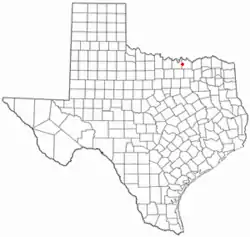 Location of Whitesboro, Texas