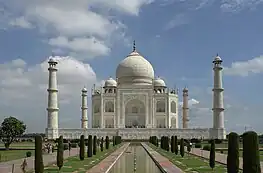 Taj Mahal (Agra, India), an iconic example of Mughal architecture, 1632-1648