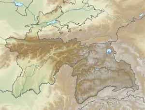 Korzhenevskaya is located in Tajikistan