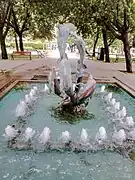 Taksim Gezi Park water fountains