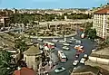 Taksim in the 1960s, with the Taşkışla Campus of Istanbul Technical University seen in the background.