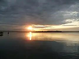 A sunset in Tanga Bay.