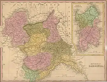 The Savoyard state in 1839