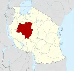 Location in Tanzania