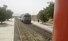 Loc moved to other end of train for the Nador-Fes train