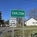 Tarlton community sign