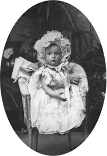 Grand Duchess Tatiana Nikolaevna of Russia in 1898 in a grand bonnet