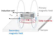 Visualization of Eddy Currens Induction