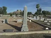 The grave site of John Knight (1854–1904).