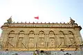 Close-up view of Durgiana Temple.