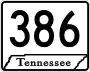 State Route 386 marker