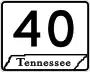 State Route 40 marker