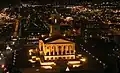 Night time view of the Capitol