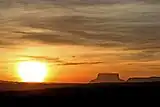 Tepui at sunset