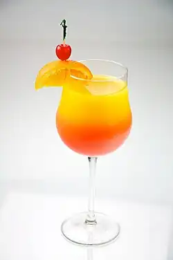 A tequila sunrise