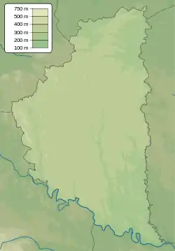 Map showing the location of Priest's Grotto