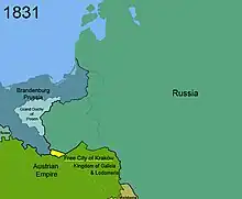 Territorial changes of Poland 1831