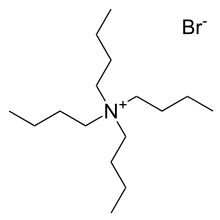 The bromide salt of tetrabutylammonium, one of the most common counter cations.  Many analogous "quat salts" are known.