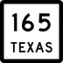 State Highway 165 marker