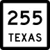 State Highway 255 marker