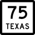 State Highway 75 marker