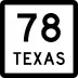 State Highway 78 marker