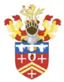 Arms of Sir Mark Thatcher, Bt' heir apparent Michael Thatcher