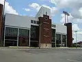 Front entrance to stadium