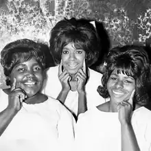 The Andantes in 1964. Left to right: Jackie Hicks, Marlene Barrow, and Louvain Demps.