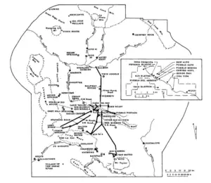 Alt a map of the Chacoan system at the peak of development