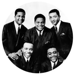 The Dells in 1967: (Top row, L-R): Michael McGill, Marvin Junior, Verne Allison. (Bottom row, L-R): Chuck Barksdale, Johnny Carter.