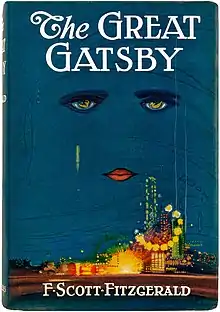 The Great Gatsby by F. Scott Fitzgerald, dust jacket art by Francis Cugat, 1925