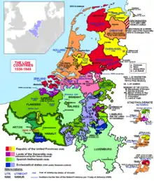 The Prince-Bishopric enclaved in the Low Countries, 1556–1648