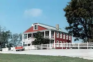 John Hart Crenshaw's Hickory Hill mansion, in Gallatin County, Illinois, infamously known as the "Old Slave House"