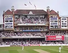 The Victorian Pavilion at The Oval cricket ground in London