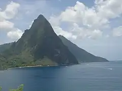 Pitons from the northern viewpoint