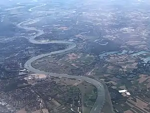 Rhine at Hünxe, near the border of the Netherlands