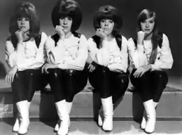 The Shangri-Las circa 1965. Left to right: Betty Weiss, Mary Ann Ganser, Marge Ganser, Mary Weiss