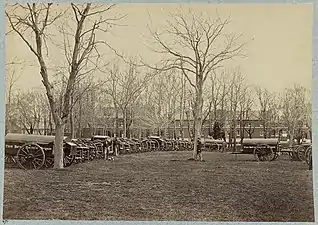 Cannons in 1862 in the Washington Arsenal