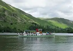 The Western Belle on Ullswater