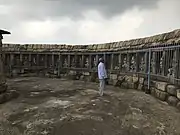 Yogini images in cells in the perimeter wall