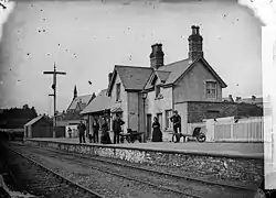 The railway station in 1875.