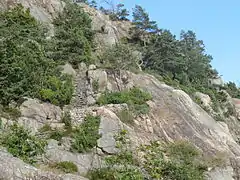 Steep cliffs and stairs. western Odderøya