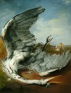 The wounded heron, 1837 (Watts Gallery)