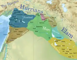 Qatna at its height in the eighteenth century BC