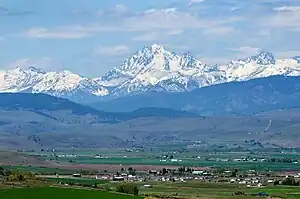 View of Thorp with Mt. Stuart in distance.