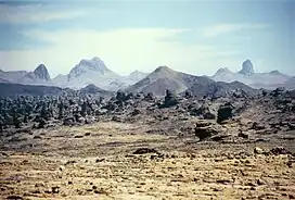 The Tibesti Mountains east of Bardaï