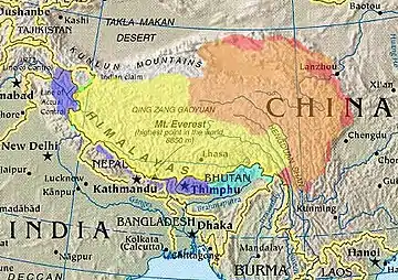 Cultural/historical, (highlighted) depicted with various competing territorial claims.